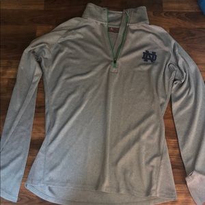Notre Dame half zip